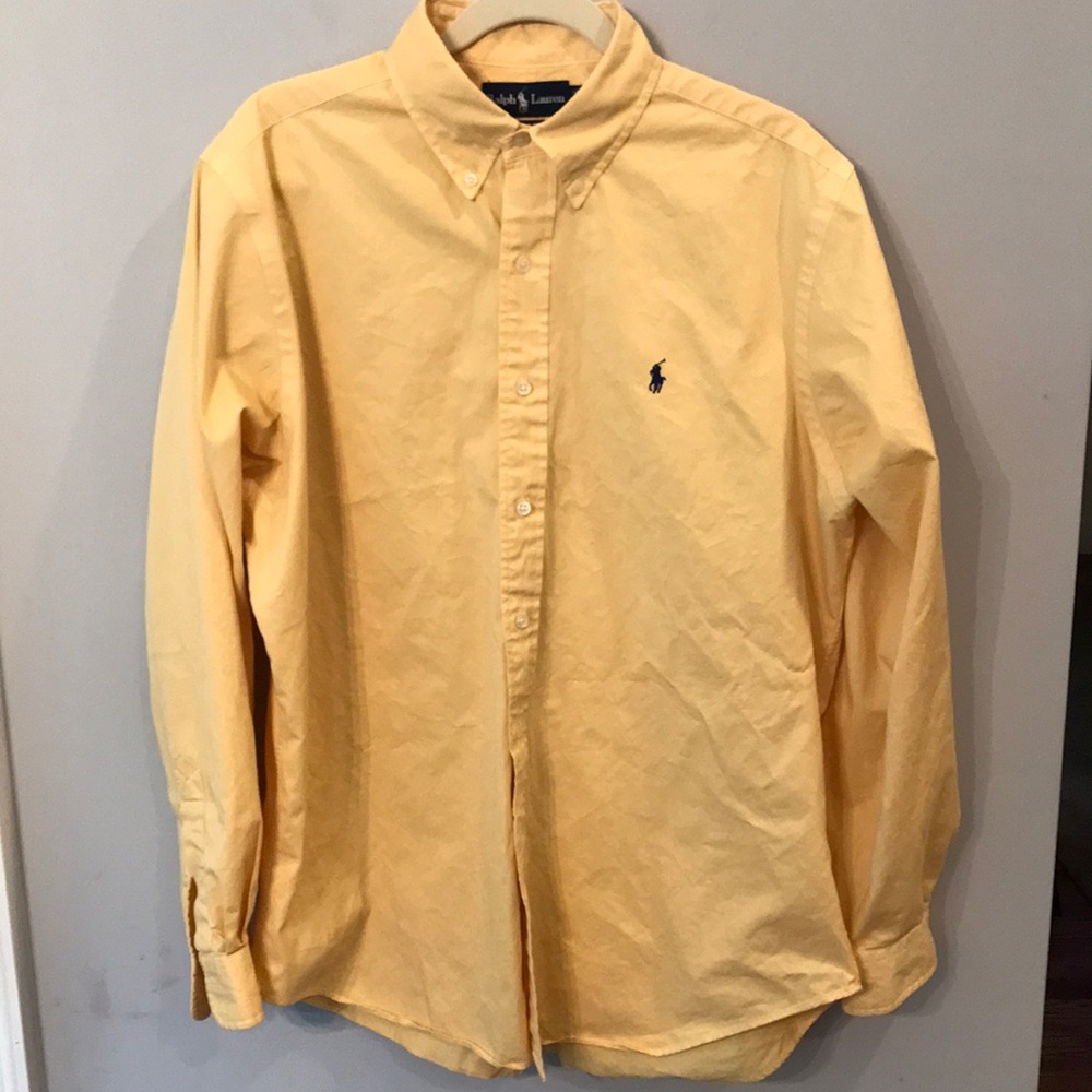 Ralph Lauren Polo men’s large yellow button-down